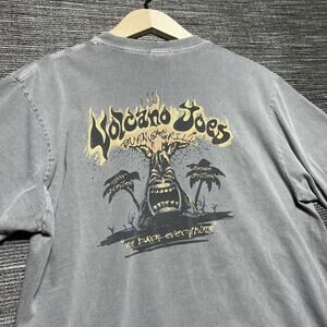 Crazy Shirts Shirt Men's M Gray Short Sleeve Volcano Joe's Crater Dyed